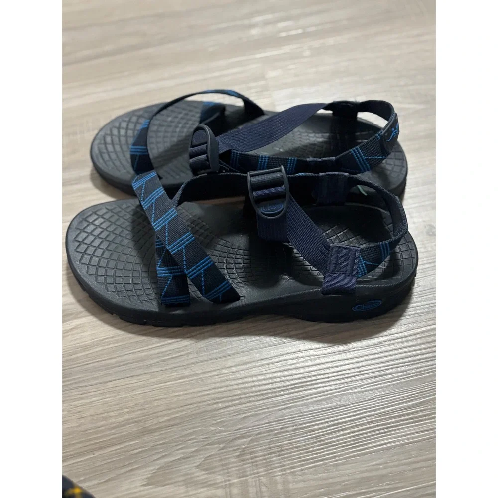 Chaco Z1 Classic‎ Mens Sandals Navy Blue Geometric Strappy Sport Shoes Size 13